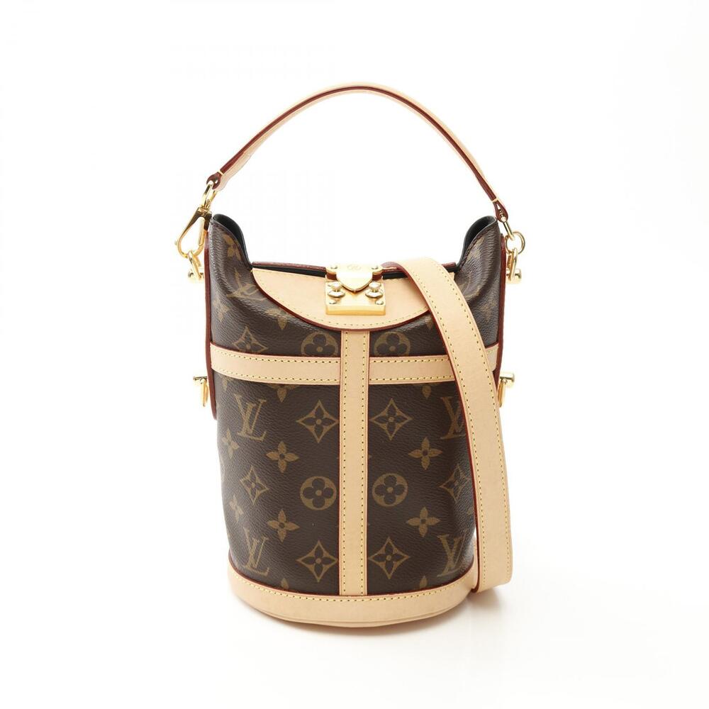 Louis Vuitton Monogram Duffle Bag canvas leather Brown
